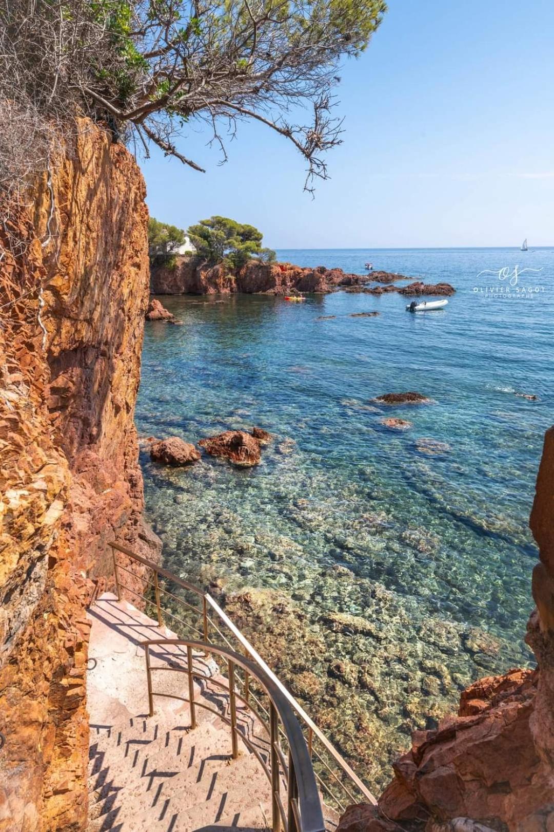 Petit Paradis Vue Mer- Plage Et Calanques A 3 Mn Saint-Raphaël Eksteriør billede